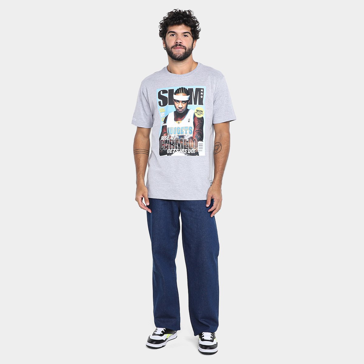 Camiseta Mitchell & Ness Denver Nuggets Slam Anthony Masculina - Tam: P - 4