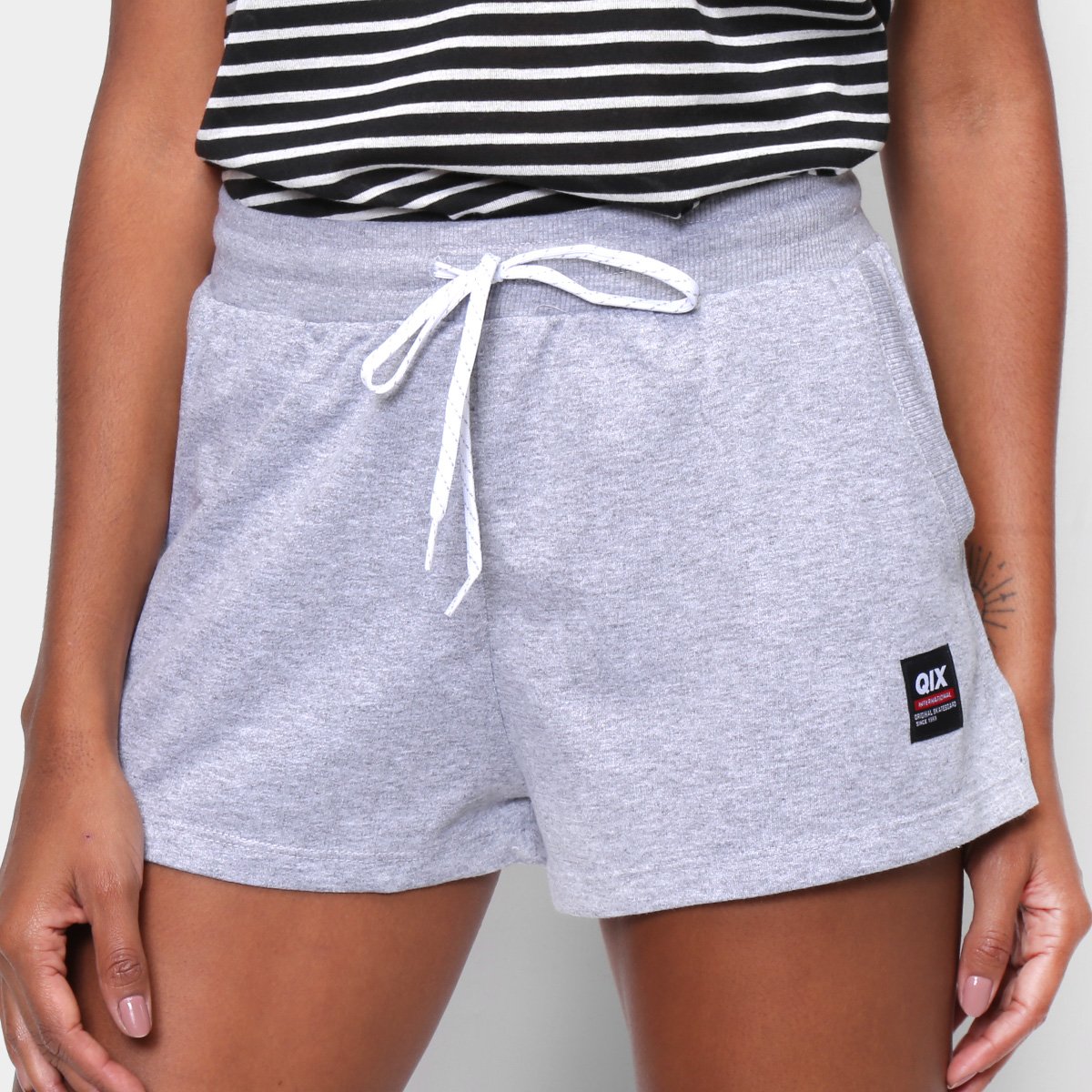 Short Moletom Qix Básica Urban Feminino