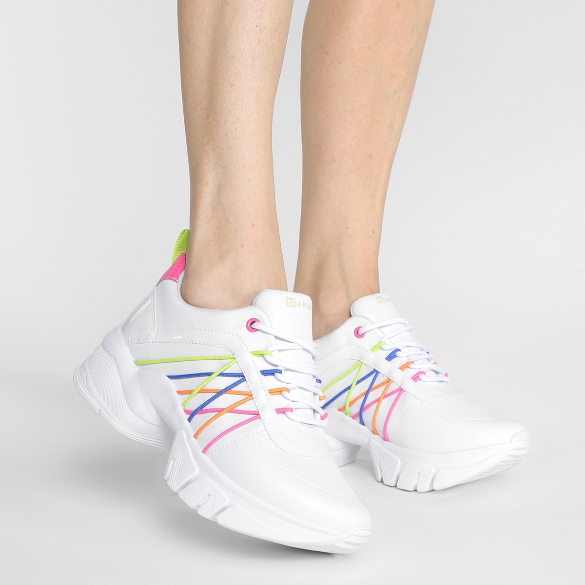 Tênis Ramarim Chunky Multicolorido Feminino - Tam: 38 - 1