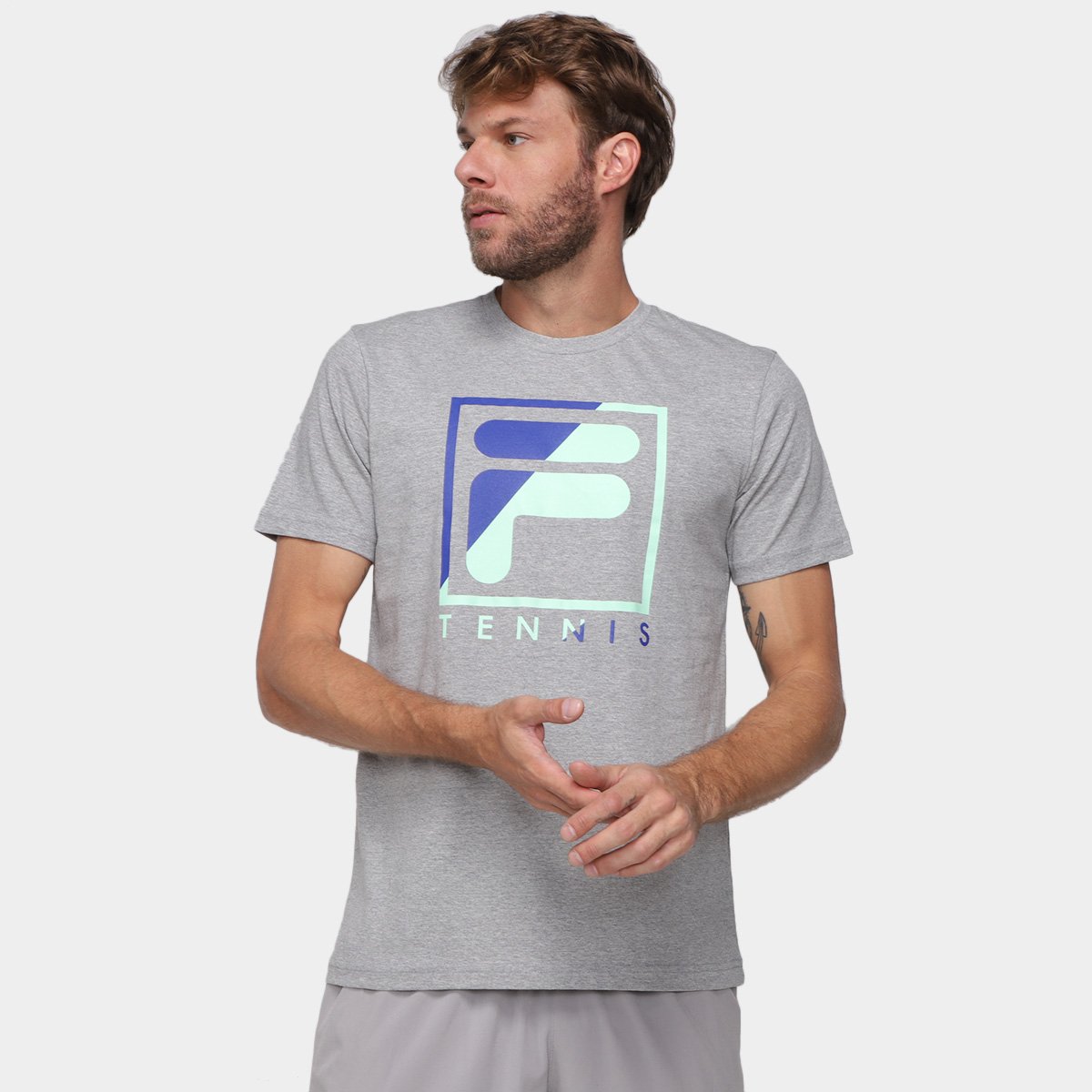 Camiseta Fila Soft Urban Acqua Masculina