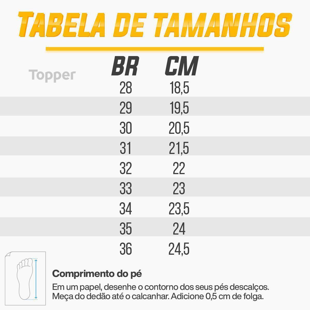 Chuteira Society Juvenil Topper Slick IV - Tam: 34 - 3