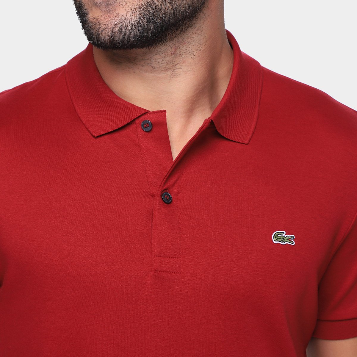 Camisa Polo Lacoste Regular Fit Algodão Leve Masculina - Tam: P - 2