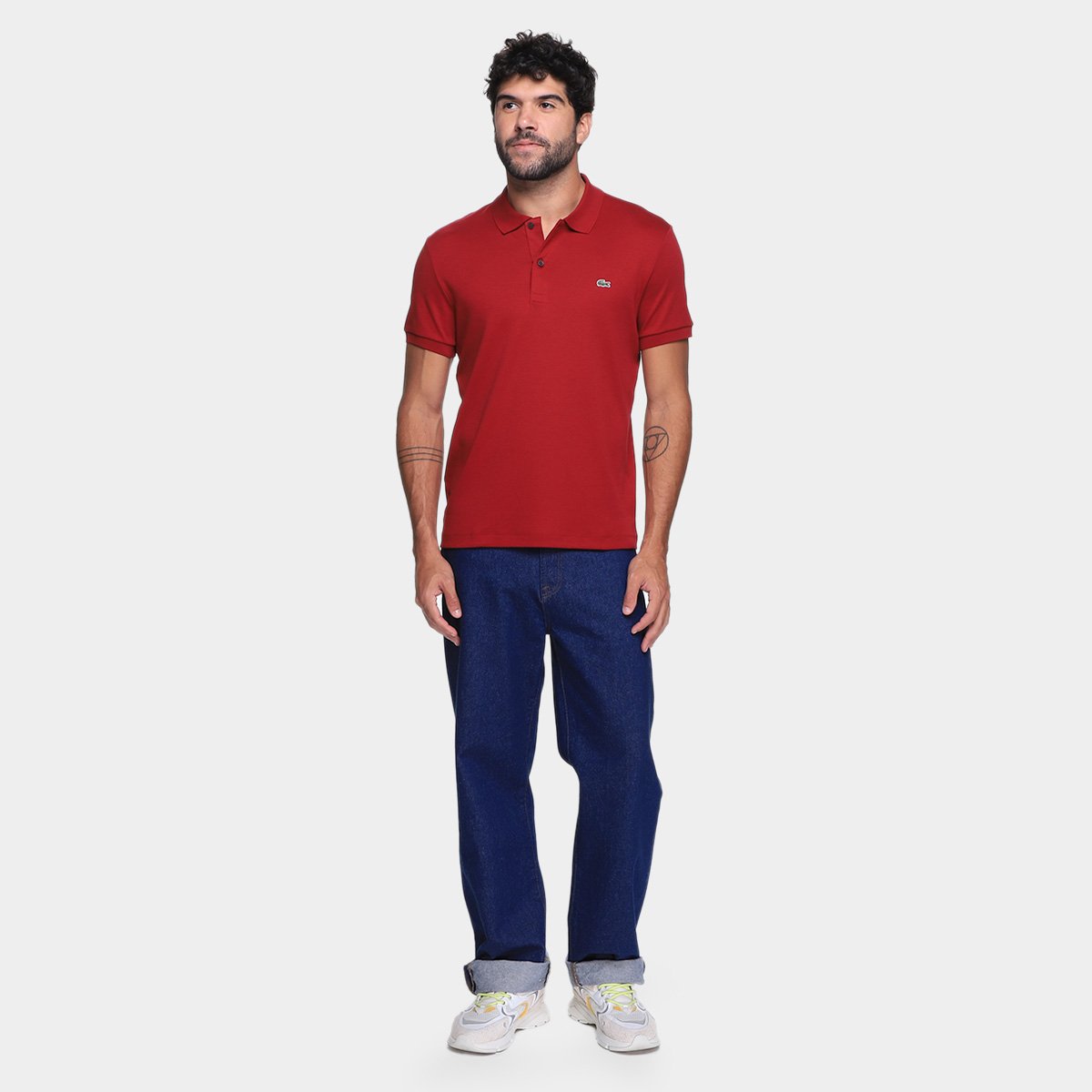 Camisa Polo Lacoste Regular Fit Algodão Leve Masculina - Tam: P - 3