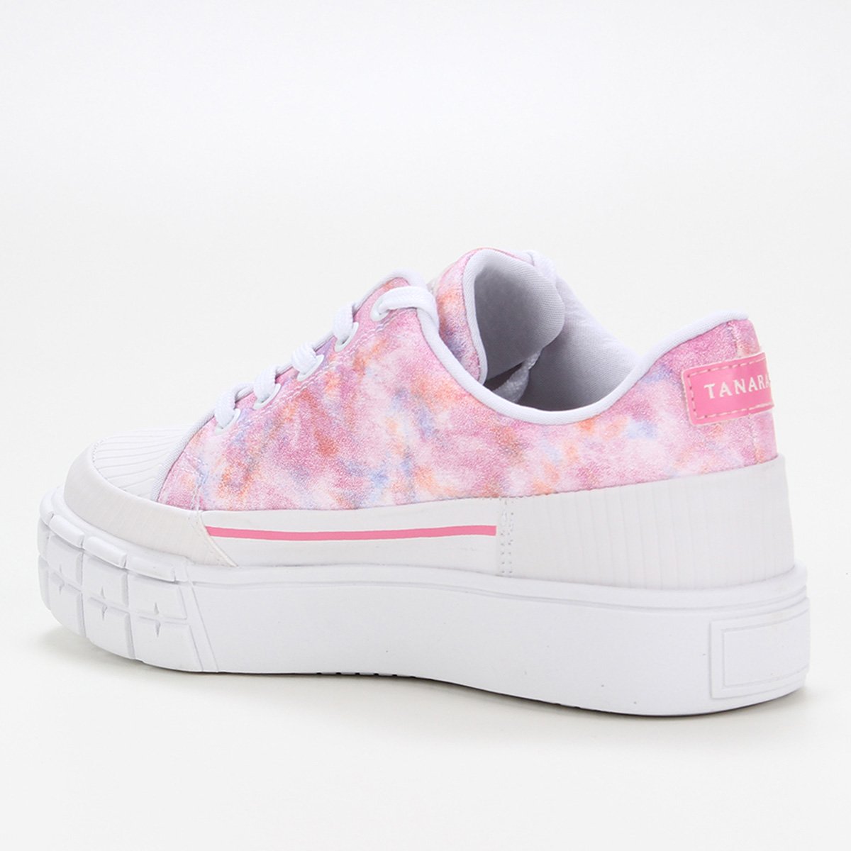Tênis Tanara Flatform Tie Dye Feminino - Tam: 38 - 3