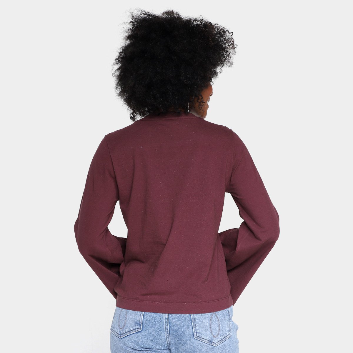 Blusa Ellus Eagle Manga Longa Flare Feminina - Tam: P - 1