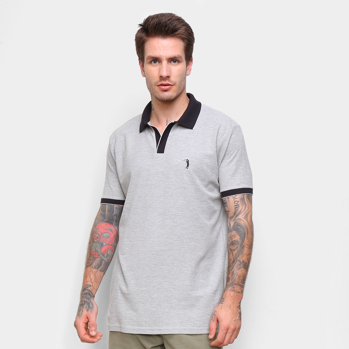 Camisa Polo Aleatory Mini Logo Masculina