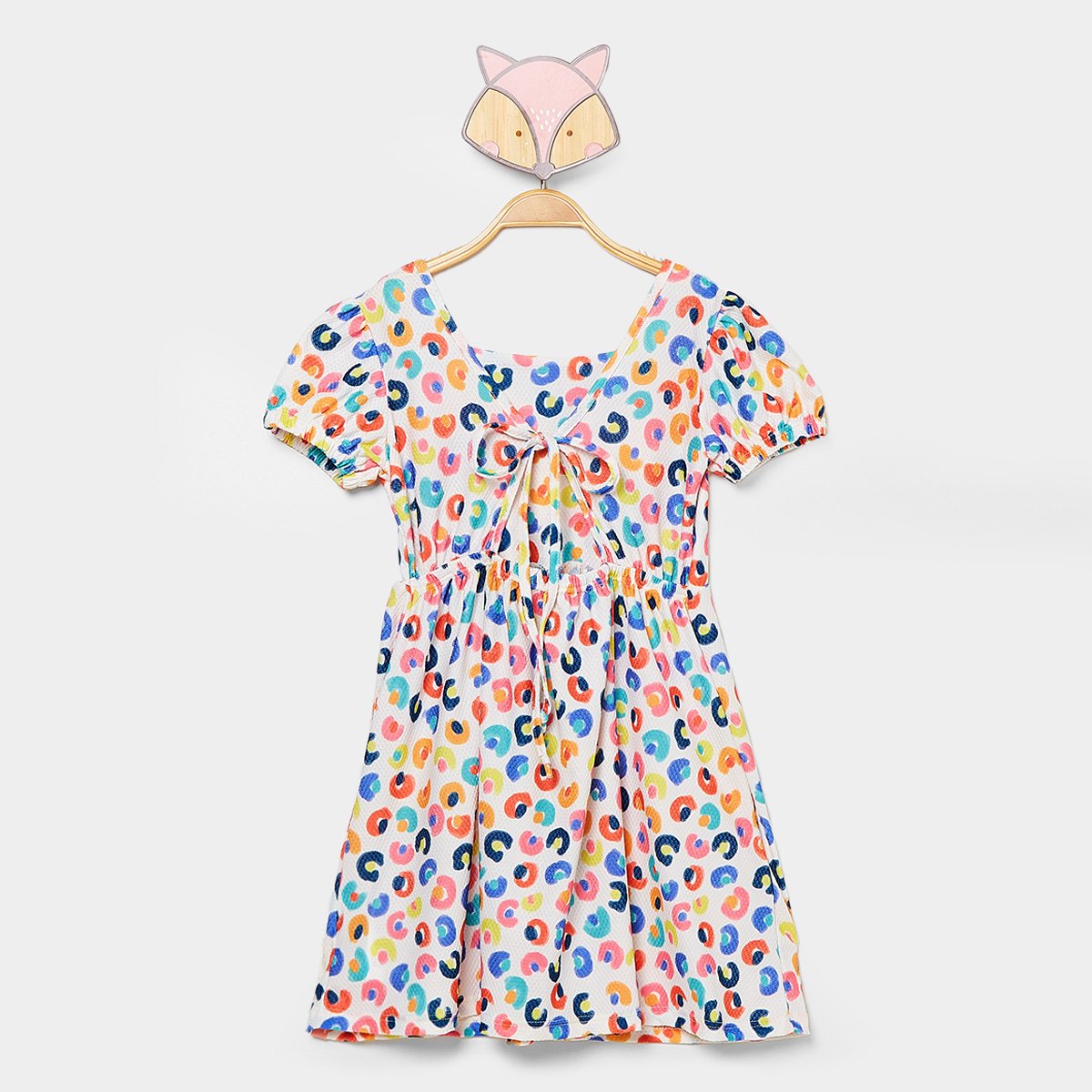 Vestido Infantil Kamylus Estampado - Tam: 6A - 1
