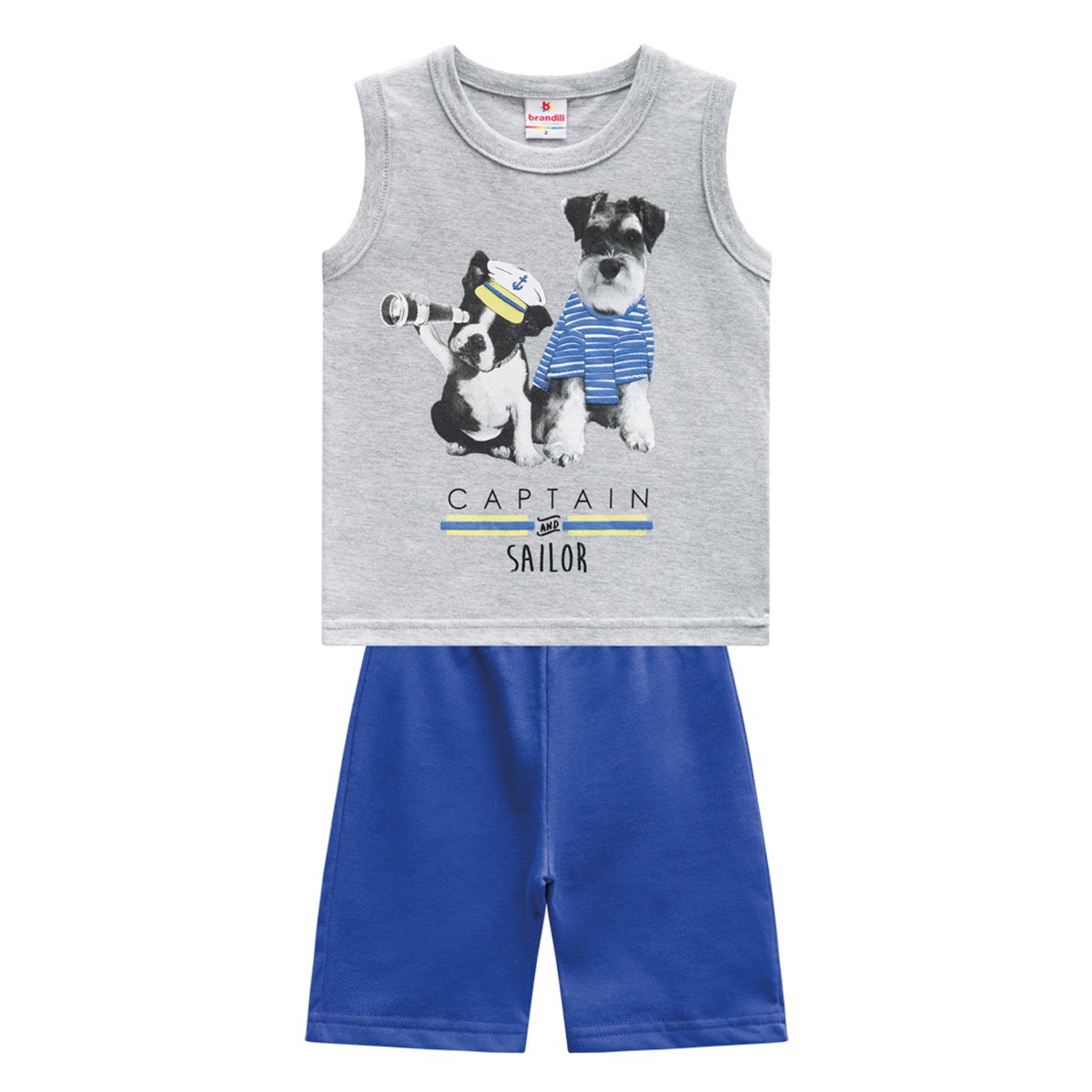Conjunto Bebê Brandili Captain and Sailor Masculino