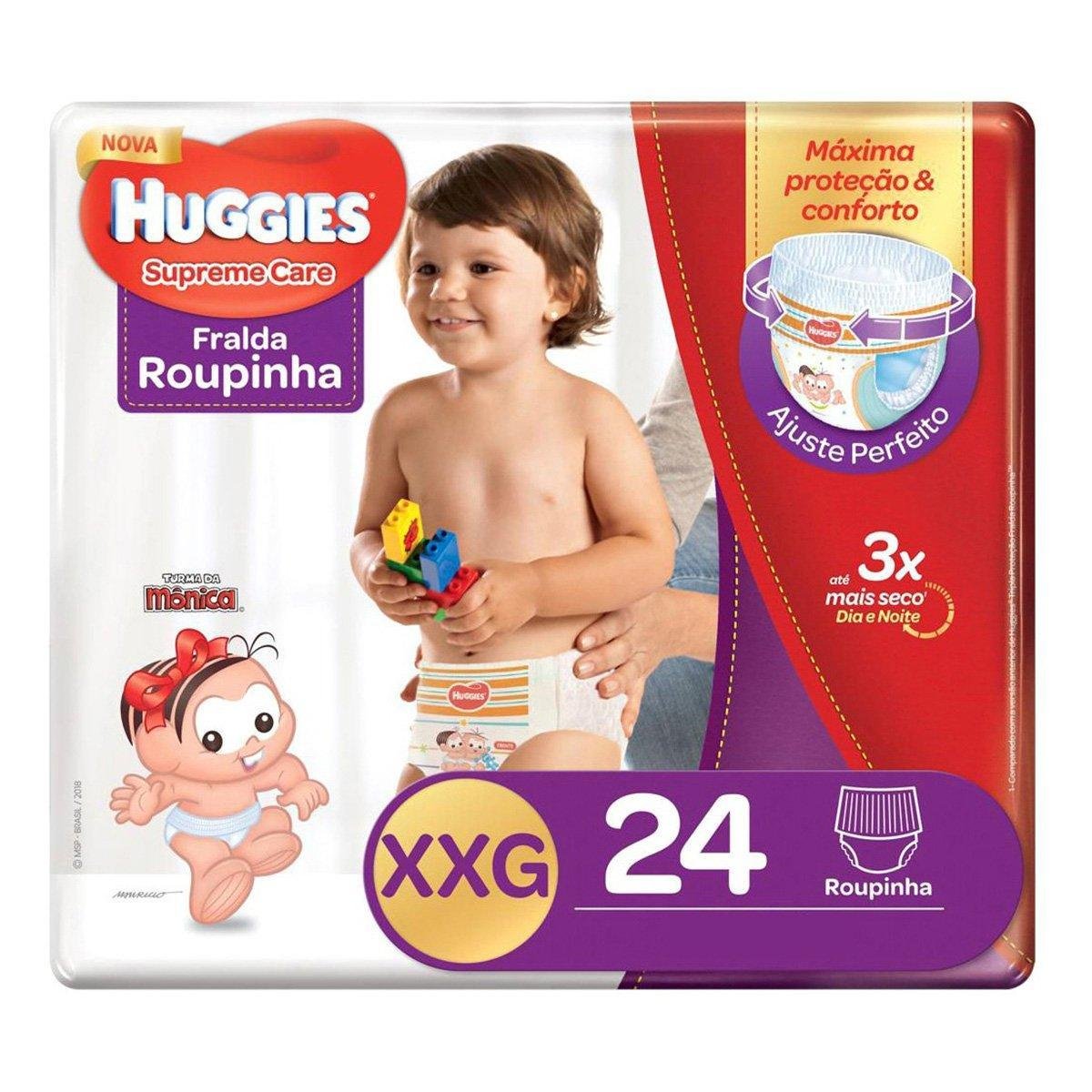 Fralda Huggies Supreme Care Roupinha