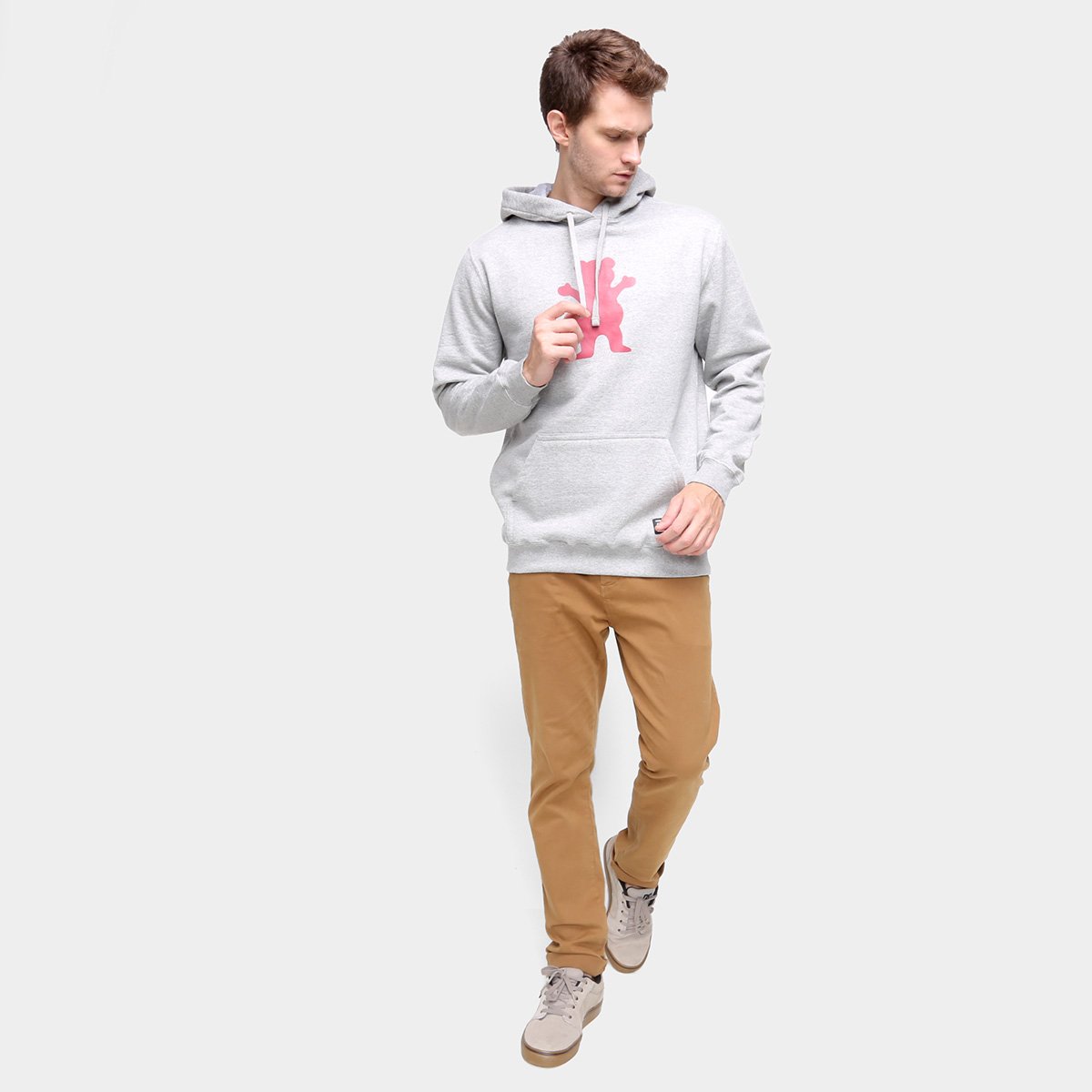 Moletom Grizzly Og Bear Pullover C/ Capuz Masculino - Tam: EEG - 3