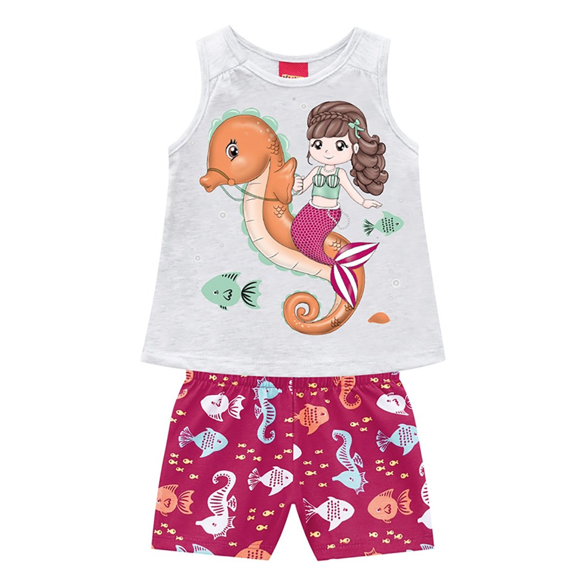 Conjunto Bebê Kyly Magia No Oceano Feminino