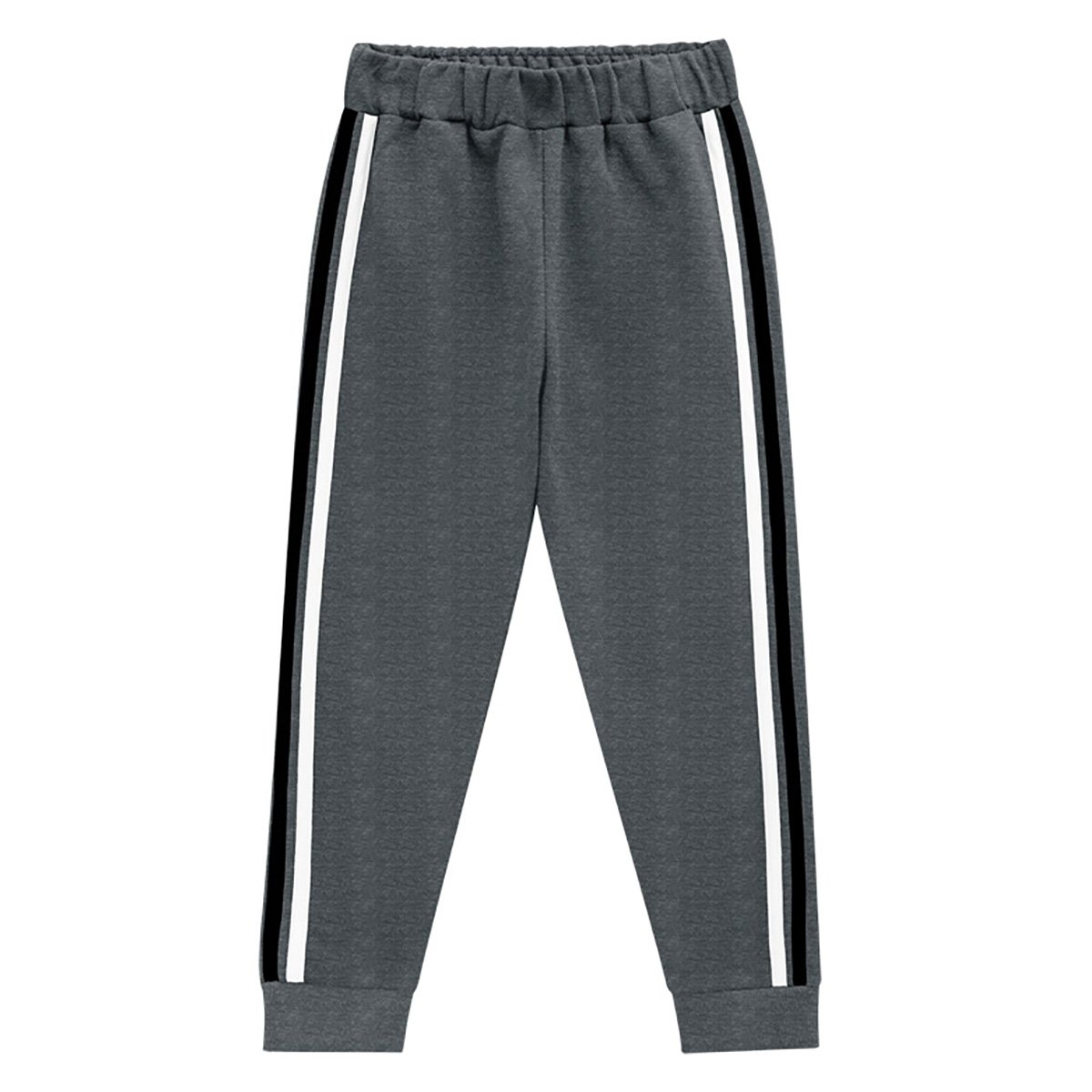 Calça Moletom Bebê Kyly Peluciado Faixa Lateral Masculina