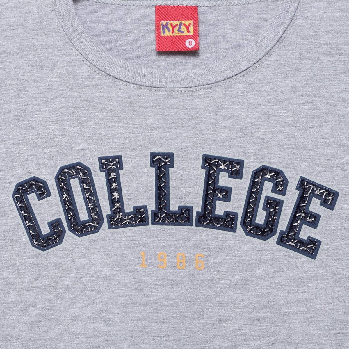 Camiseta Infantil Kyly College Menino - Tam: 4A - 1