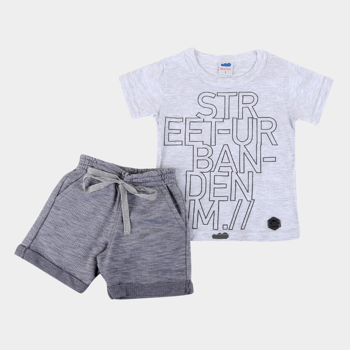 Conjunto Bebê Marlan Urban Demin Masculino