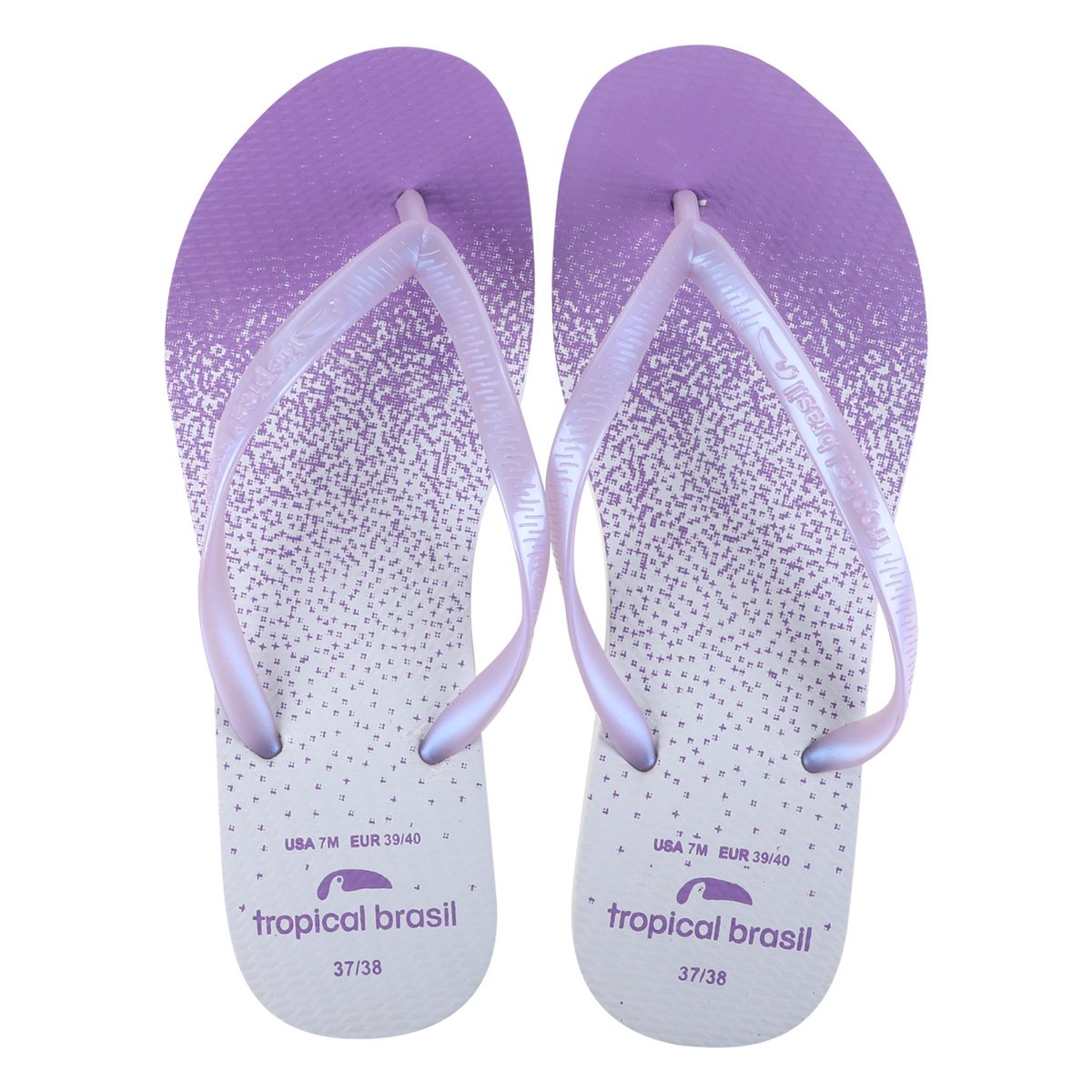 Kit Chinelo Tropical Brasil Slim Feminino 3 Pares - Tam: 41/42 - 3