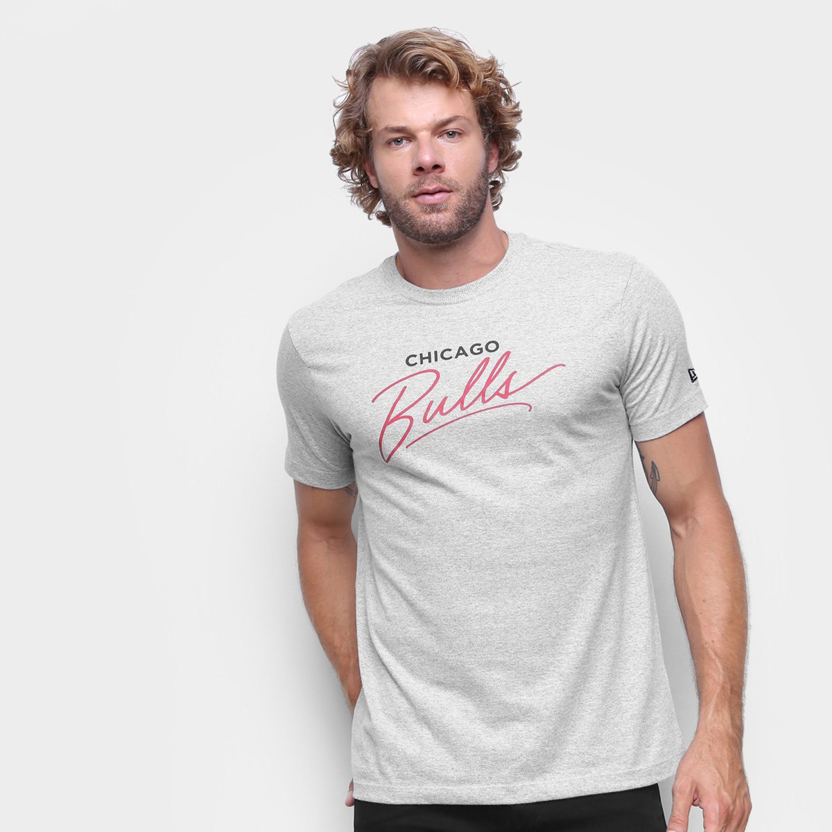 Camiseta Chicago Bulls New Era Core Handsign Masculina
