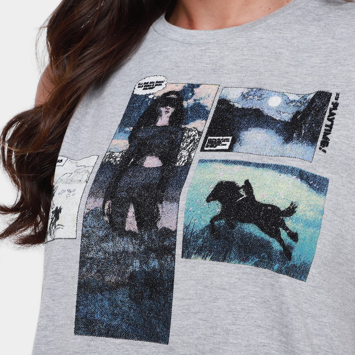 Regata Animale Silk Comics Feminina - Tam: M - 2