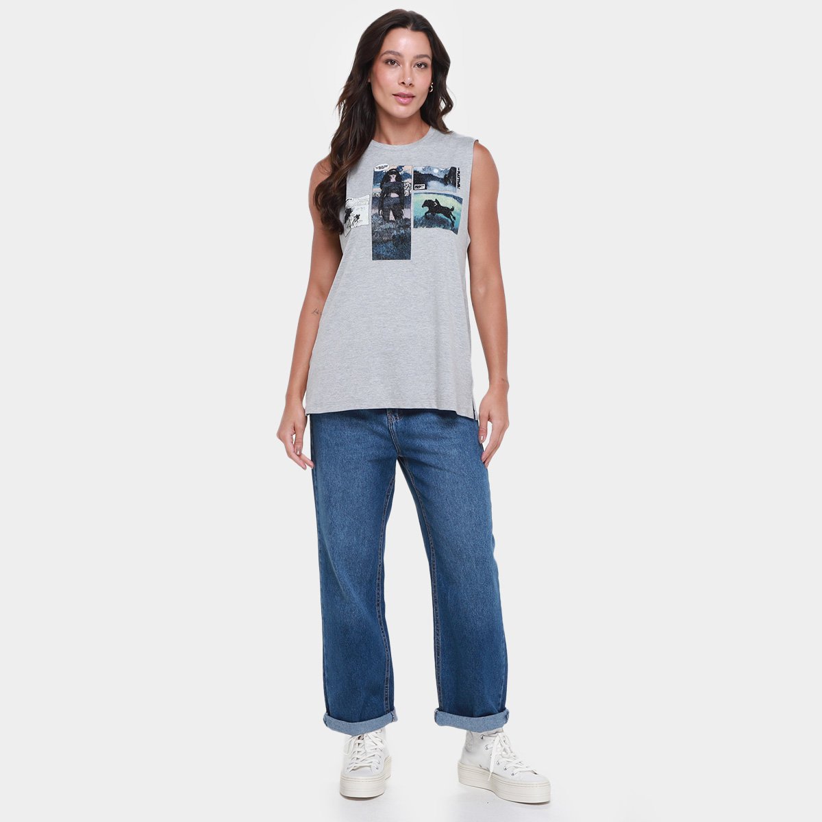 Regata Animale Silk Comics Feminina - Tam: M - 3