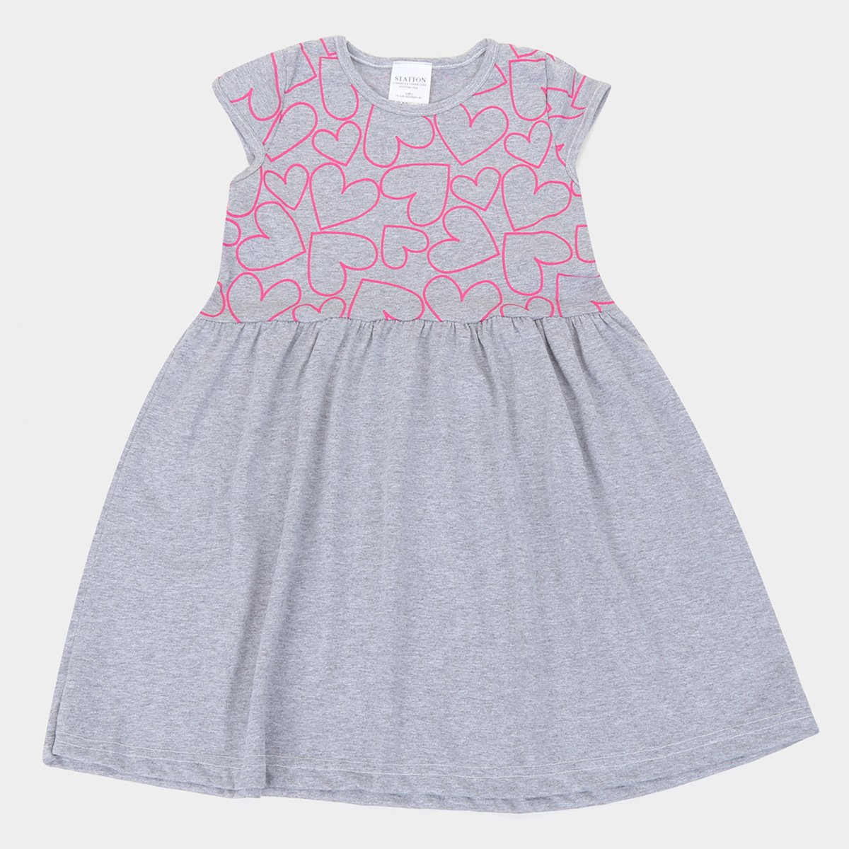 Vestido Infantil Candy Kids Corações Feminino