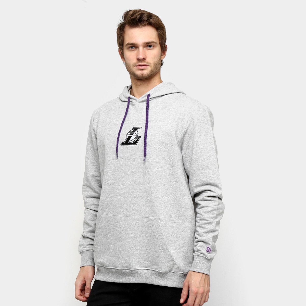 Moletom NBA Los Angeles Lakers 90S Continues Rib New Era Masculino