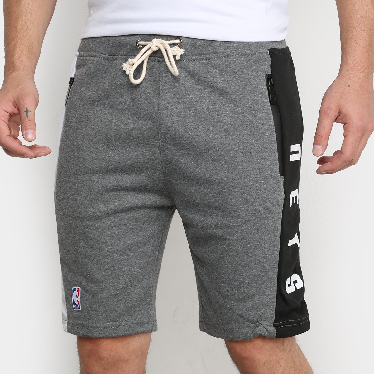 Bermuda NBA Brooklyn Nets Moletom Masculina