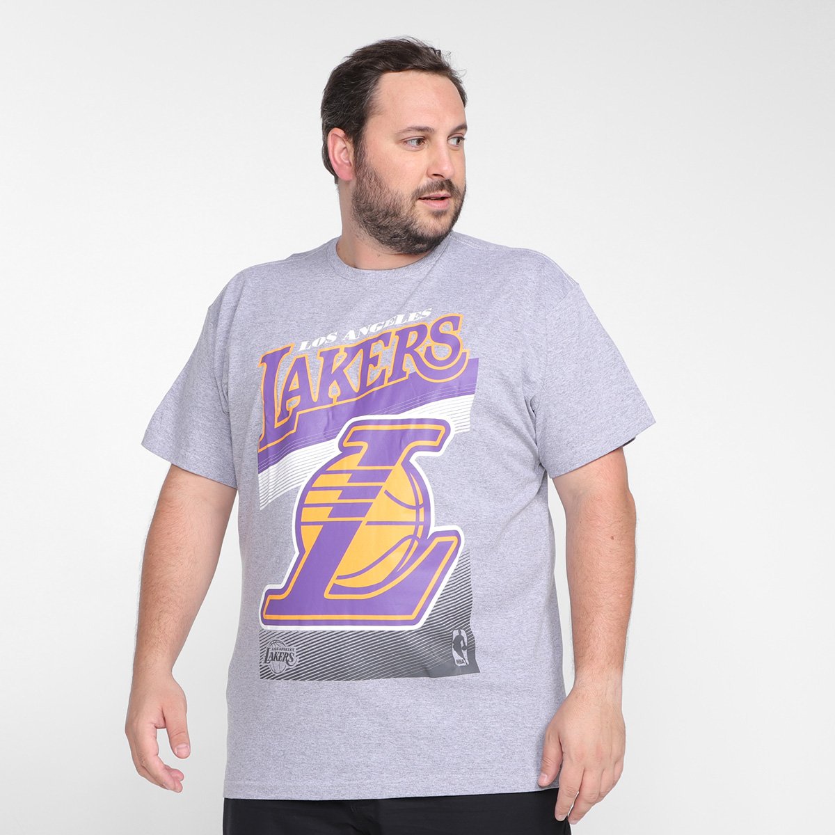 Camiseta Plus Size NBA Los Angeles Lakers Masculina