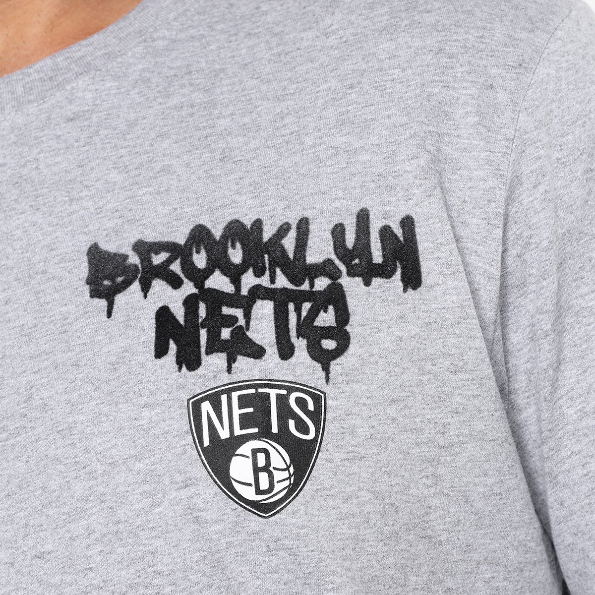 Camiseta NBA Brooklyn Nets Spray Color Masculina - Tam: M - 2