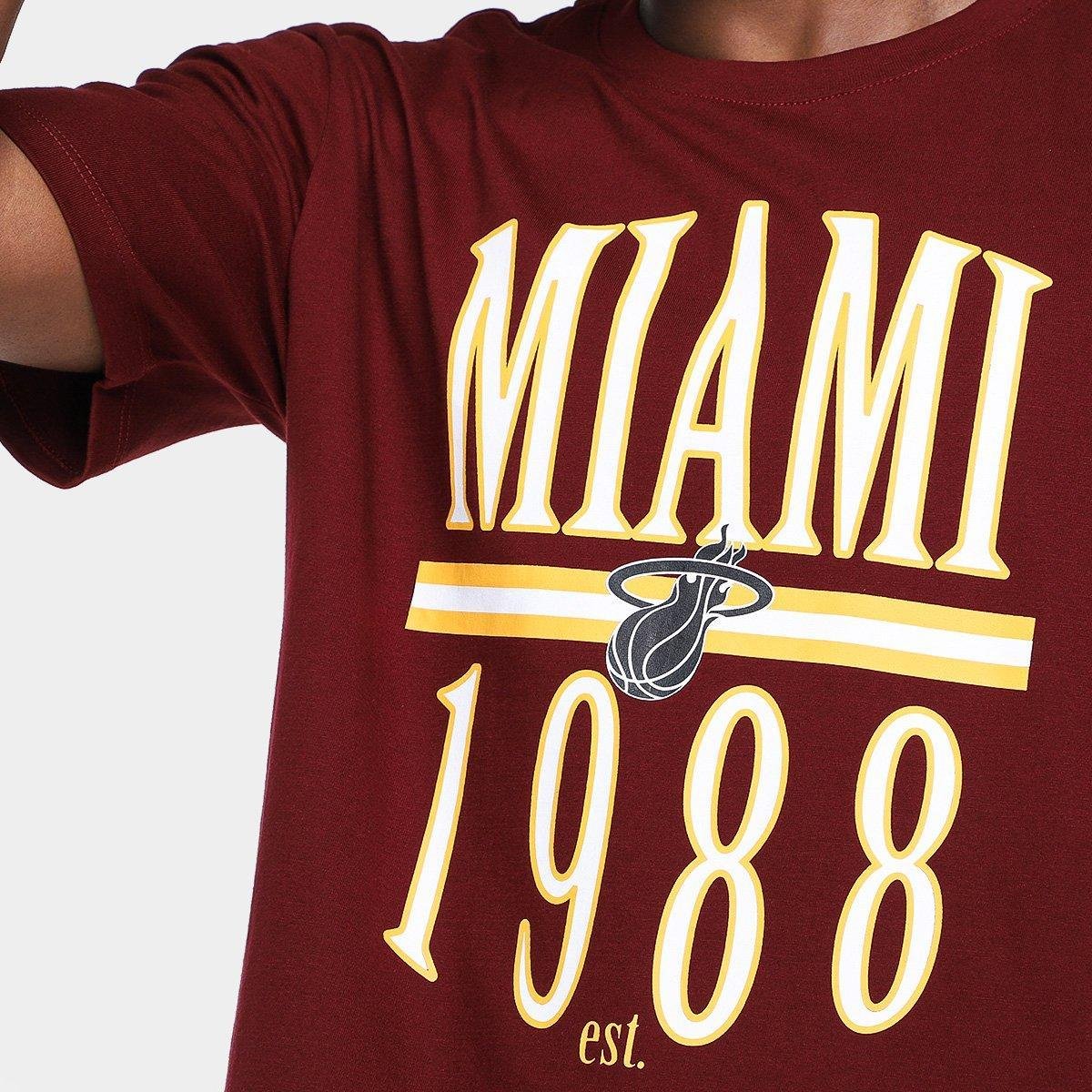 Camiseta NBA Miami Heat Date Team Masculina - Tam: P - 2