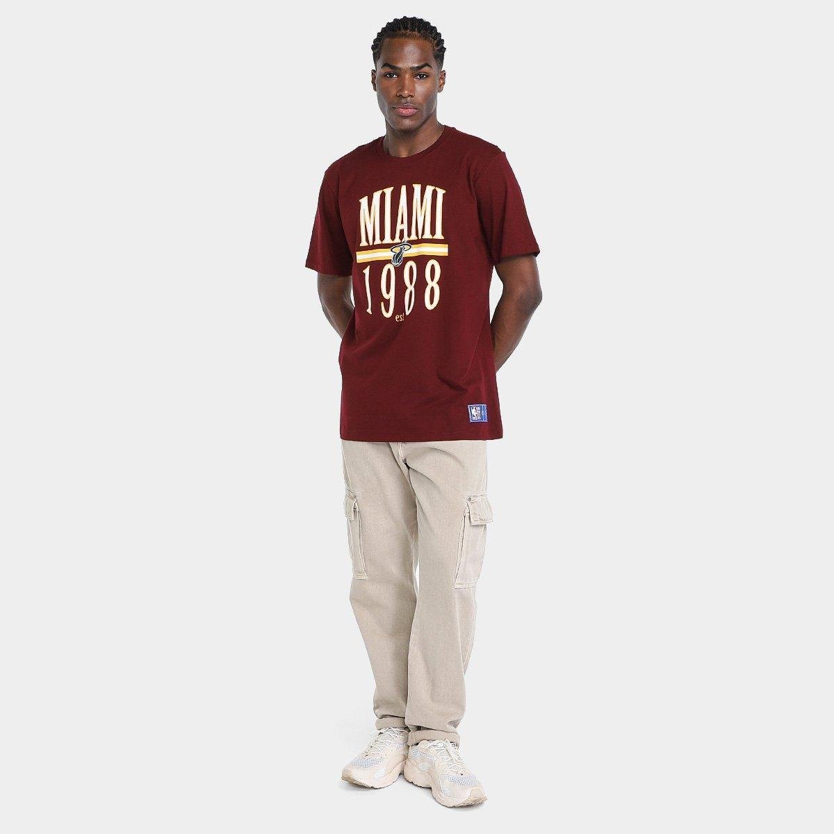 Camiseta NBA Miami Heat Date Team Masculina - Tam: P - 3