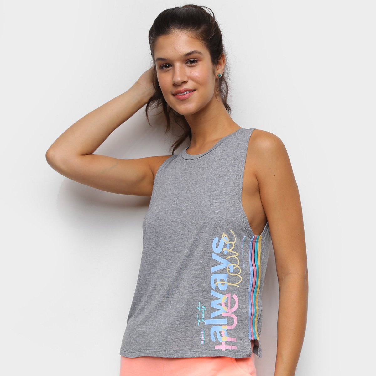 Regata Tricats Elástico Rainbow Feminina