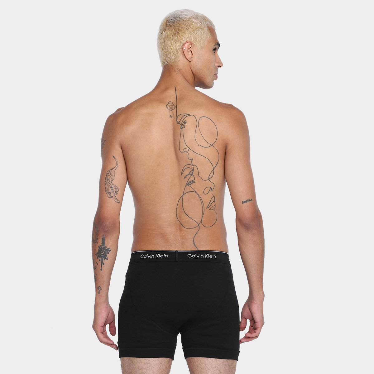Kit Cueca Boxer Calvin Klein Brief Masculina -  3 Peças - Tam: P - 2