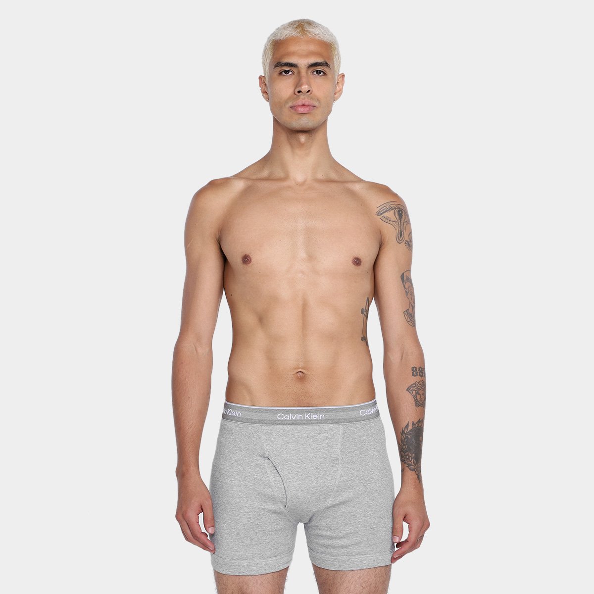 Kit Cueca Boxer Calvin Klein Brief Masculina -  3 Peças - Tam: P - 3