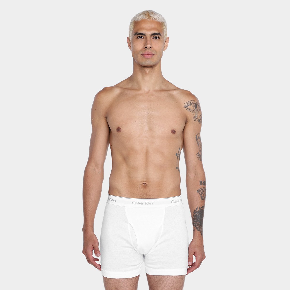 Kit Cueca Boxer Calvin Klein Brief Masculina -  3 Peças - Tam: P - 4