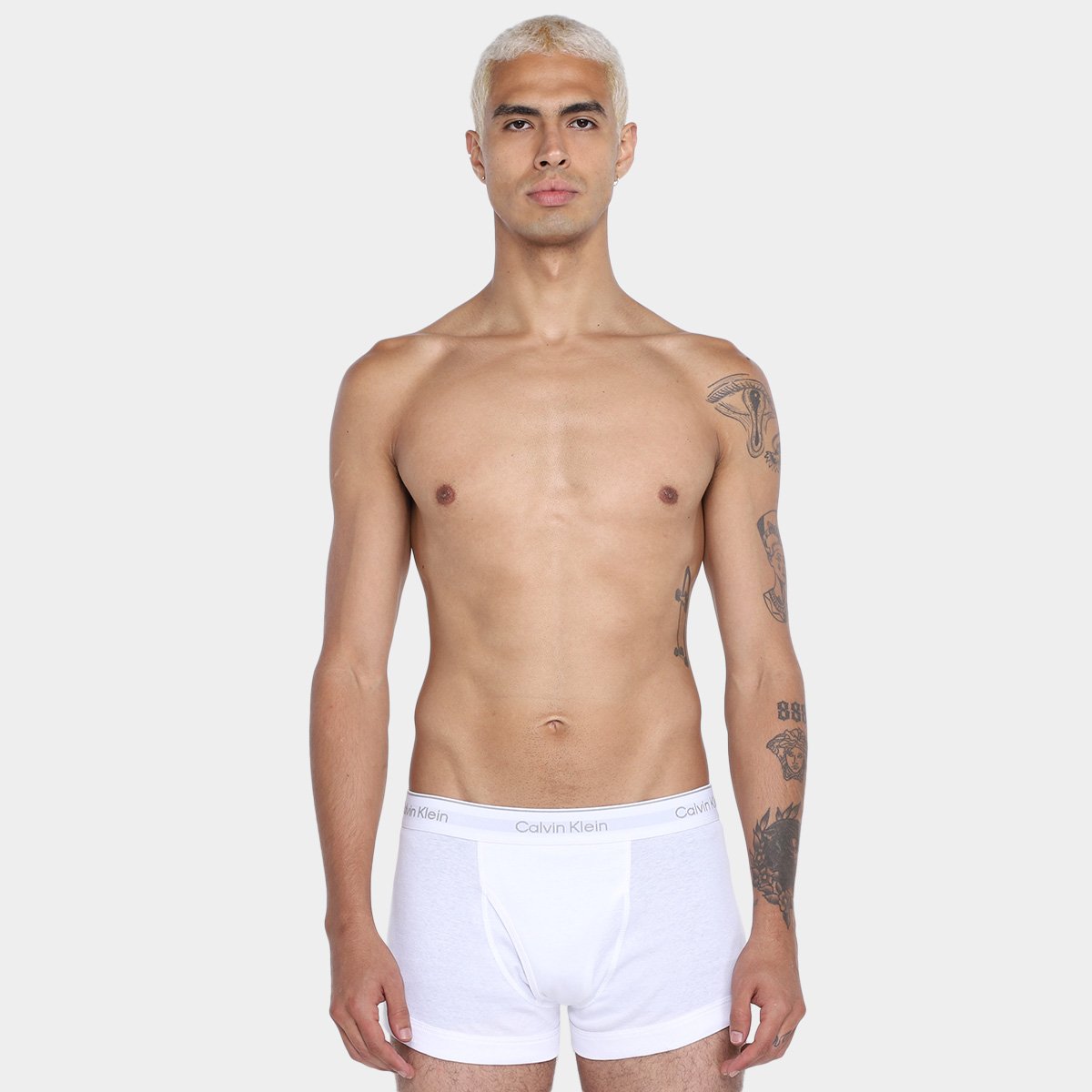 Kit Cueca Boxe Calvin Klein Trunk Masculina -  3 Peças - Tam: M - 3