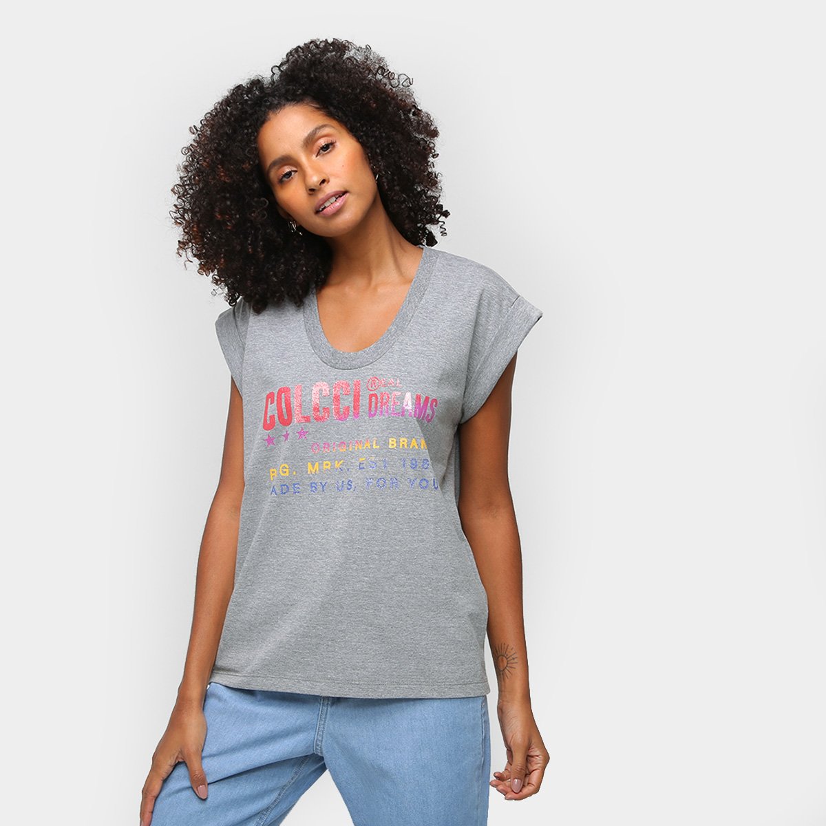 Camiseta Colcci SM Over Feminina