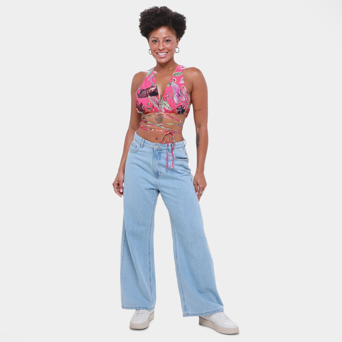 Top Transpassado Colcci Estampado Feminino - Tam: M - 3