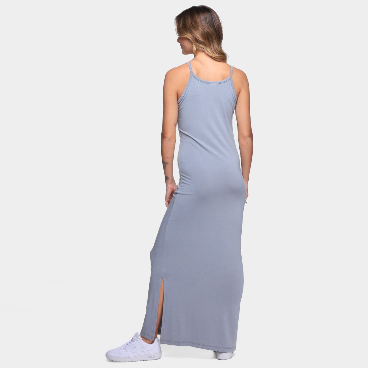 Vestido Longo Volare Fenda Feminino - Tam: M - 1