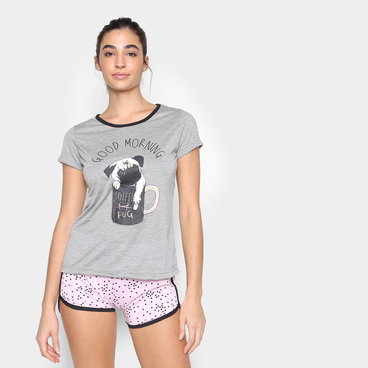Short Doll Three Hands Pug Feminino