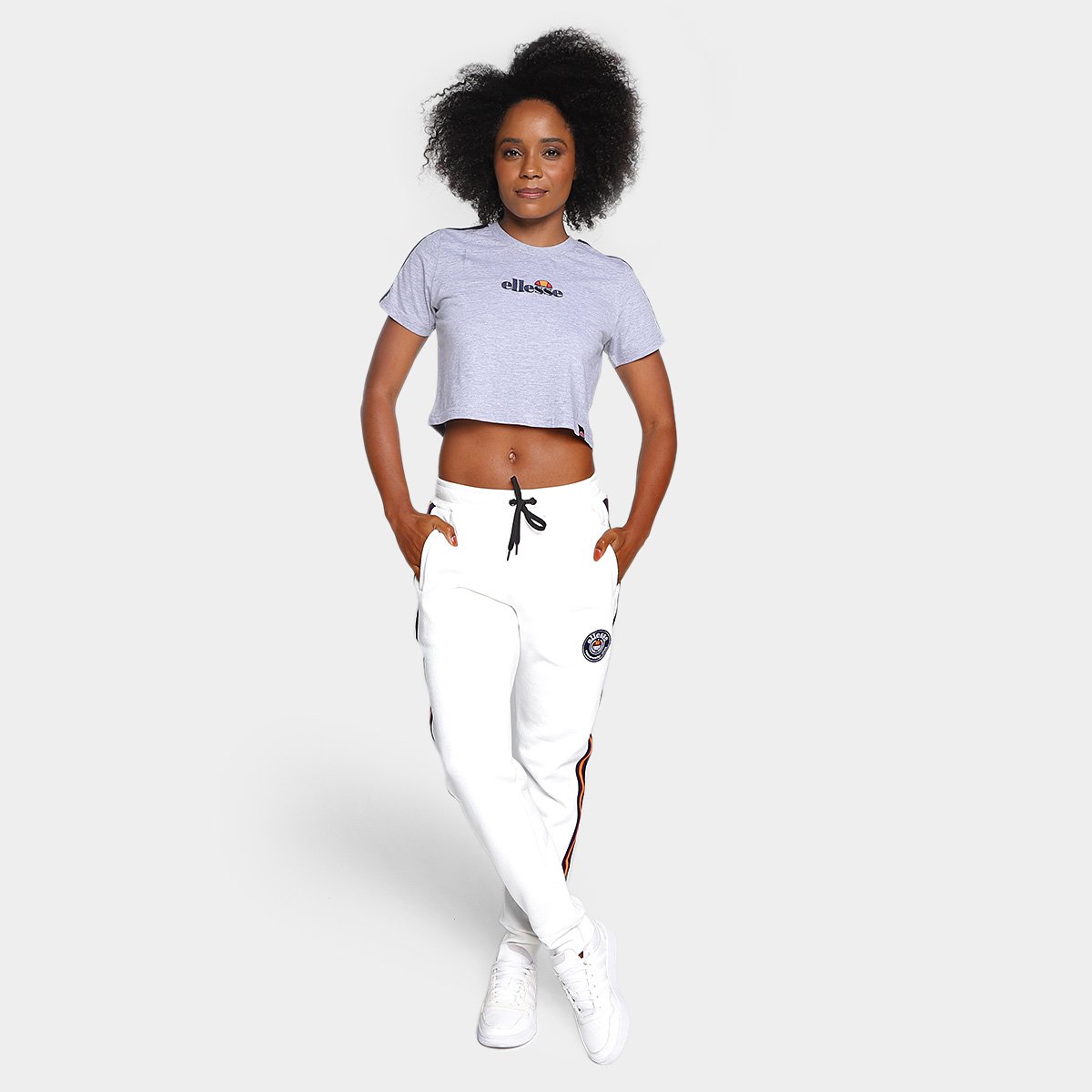 Camiseta Cropped Ellesse Manga Curta Feminina - Tam: P - 3