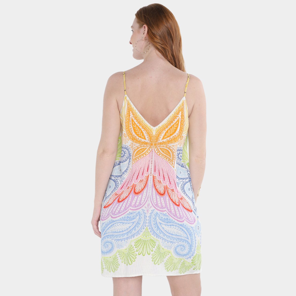Vestido Farm Curto Alça Papillon - Tam: M - 1