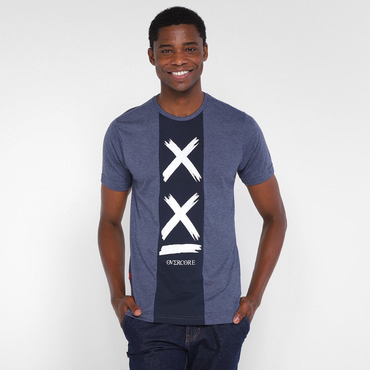 Camiseta Overcore Estampada Masculina