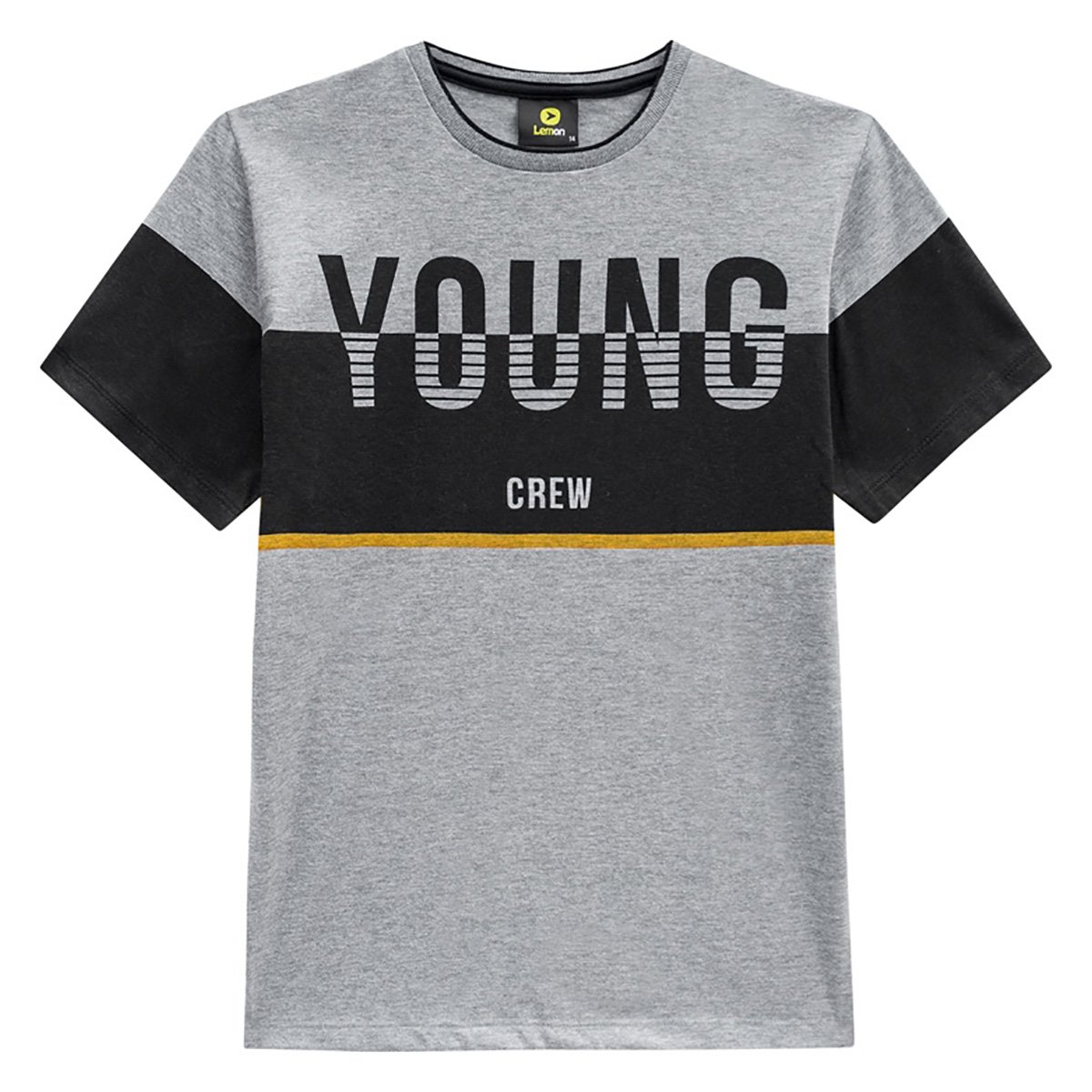 Camiseta Juvenil Lemon Listrada Masculina