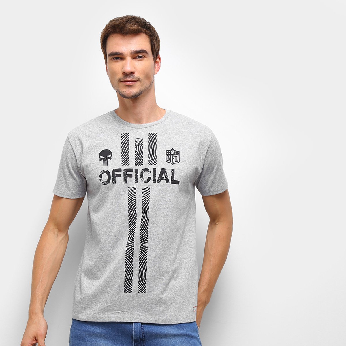 Camiseta NFL Punisher Marvel Masculina