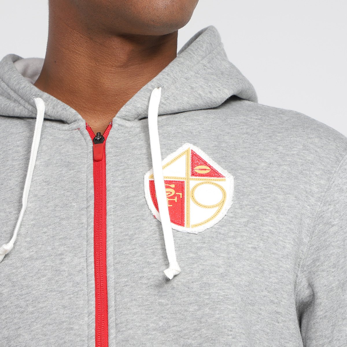 Blusa Moletom Nike NFL San Francisco 49ers Fz Historic Lifestyle com Capuz Masculino - Tam: GG - 2