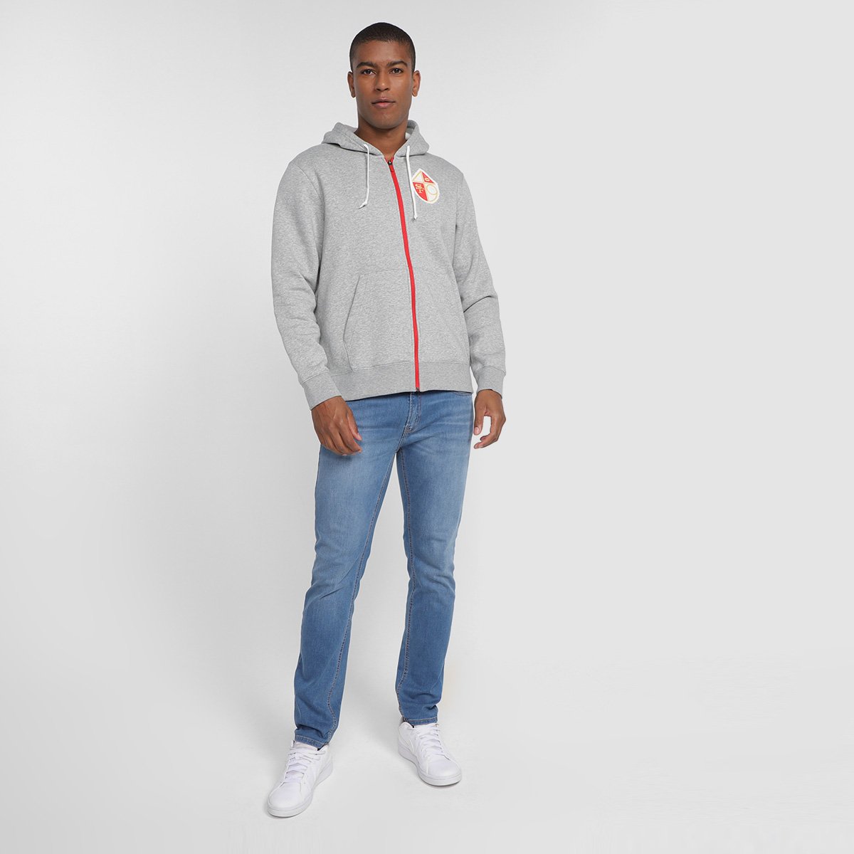 Blusa Moletom Nike NFL San Francisco 49ers Fz Historic Lifestyle com Capuz Masculino - Tam: GG - 3