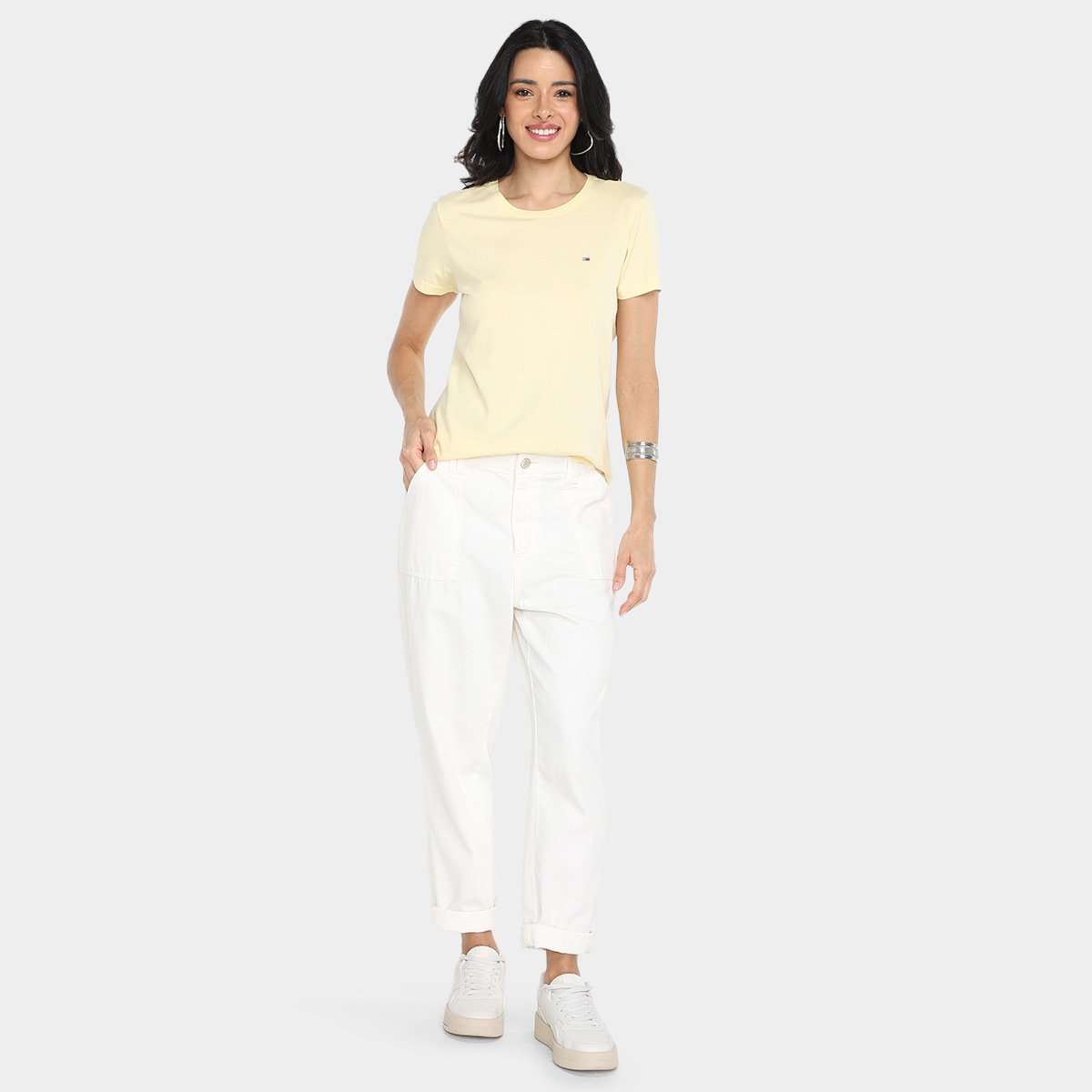Camiseta Tommy Hilfiger Soft Feminina - Tam: M - 3