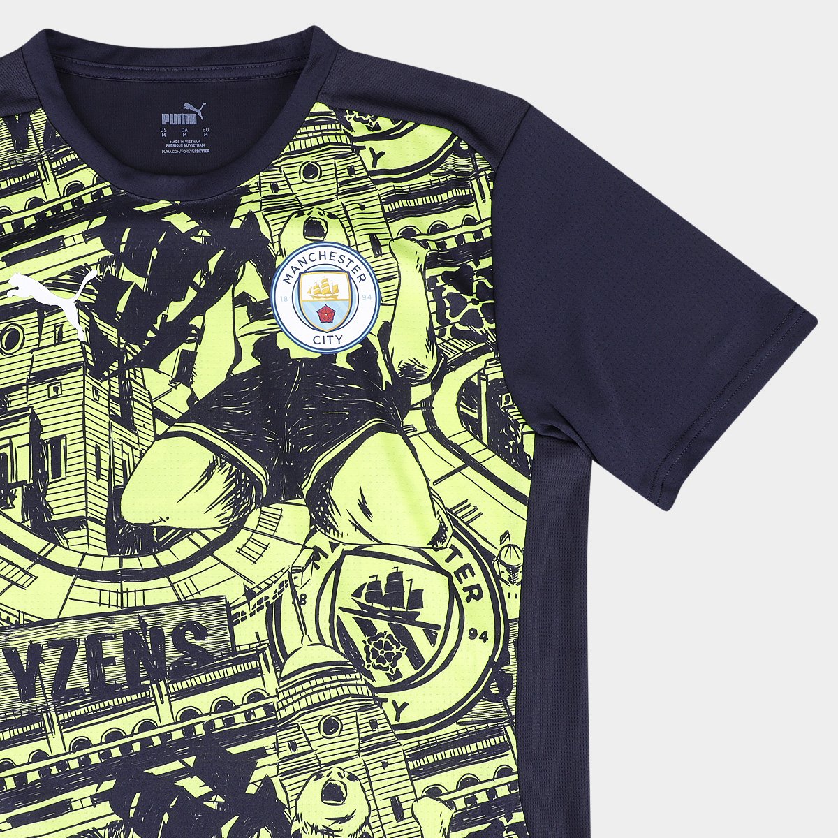 Camisa Manchester City 24/25 Pré-Treino Puma Masculina - Tam: M - 5