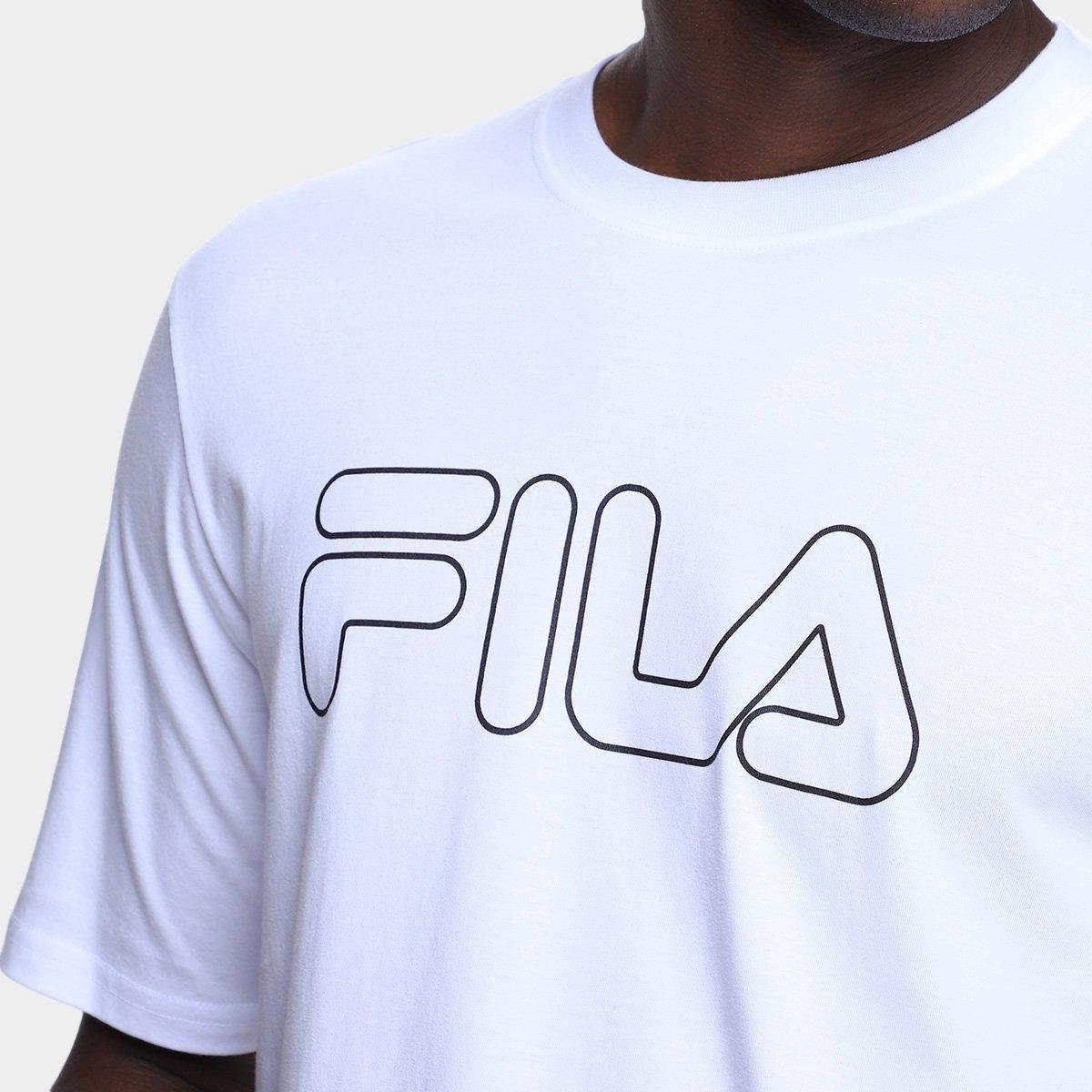 Camiseta Fila Letter Outline Masculina - Tam: M - 2