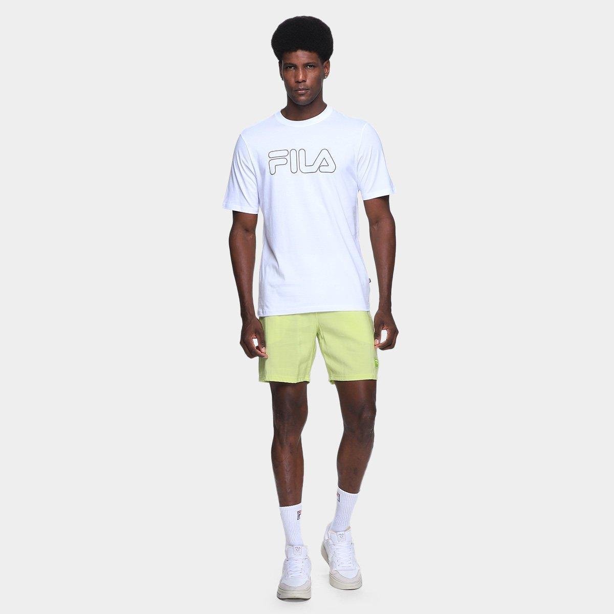 Camiseta Fila Letter Outline Masculina - Tam: M - 3