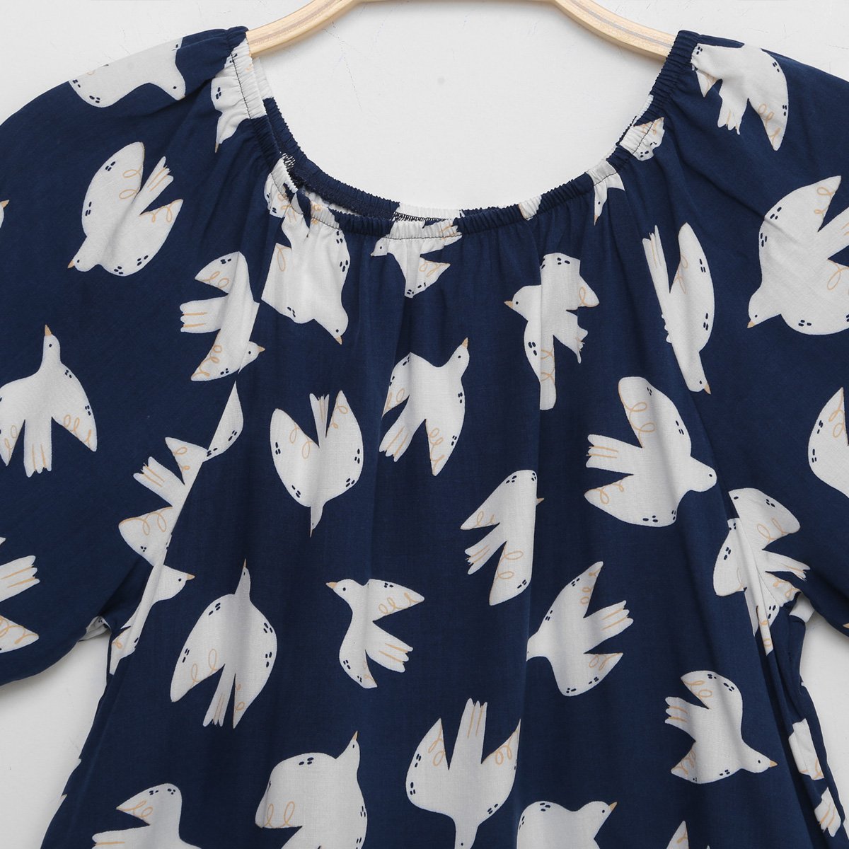 Blusa Infantil Bata Ombro A Ombro Com Babados Menina - Tam: 4A - 1